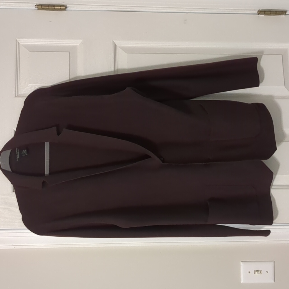Banana Republic Supima Cotton Sweater Blazer - large - Burgundy